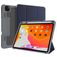 Mutural Tri-Fold Tough iPad Pro 11 Inch (2022) Hoes Bookcase + Stylus Houder - Zwart / Marineblauw