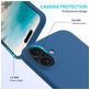 Mobigear Rubber Touch iPhone 16 Siliconen Hoesje Backcover - Blauw
