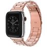Mobigear Antwerp Stalen Apple Watch Bandje Vouwsluiting - 42/41/40/38 mm - Roségoud