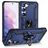 Mobigear Armor Ring Samsung Galaxy S23 Plus Hoesje Hardcase Backcover Shockproof met Ringhouder - Blauw