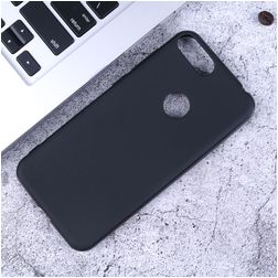 Mobigear Colors Alcatel 1S (2019) Hoesje Flexibel TPU Backcover - Zwart