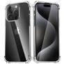 Mobigear Cushion Doorzichtig iPhone 15 Pro Hoesje Flexibel TPU Backcover Shockproof - Transparant
