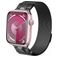 Mobigear Mecha Loop Milanese Apple Watch Bandje Magneetsluiting - 49/46/45/44 mm - Grijs