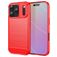 Mobigear Brushed Slim iPhone 18 Pro Hoesje Flexibel TPU Backcover - Rood
