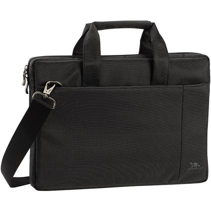 Rivacase Central Laptop Schoudertas Laptoptas - Zwart