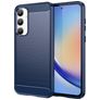 Mobigear Brushed Slim Samsung Galaxy A35 Hoesje Flexibel TPU Backcover - Blauw