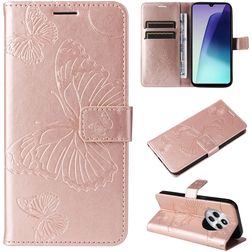 Mobigear Butterfly Xiaomi Redmi 14C Hoesje Bookcase Portemonnee - Roségoud
