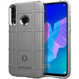 Mobigear Rugged Shield Huawei P40 Lite E Hoesje Flexibel TPU Backcover Shockproof - Grijs