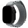 Mobilize Alpine Nylon Apple Watch Bandje Gespsluiting - 49/46/45/44 mm - Light Grey