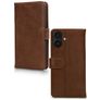 Mobilize Wallet iPhone 17 Hoesje Echt Leer Bookcase Portemonnee - Bruin