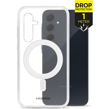 Mobilize Naked Protection Doorzichtig Samsung Galaxy A35 MagSafe Hoesje Hardcase Backcover Shockproof - Transparant