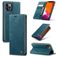 Caseme 013 iPhone 12 Pro Max Hoesje Bookcase Portemonnee - Blauw