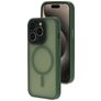 Mobiparts Hardcover iPhone 15 Pro MagSafe Hoesje Hardcase Backcover - Satin Green