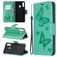 Mobigear Butterfly Samsung Galaxy A20s Hoesje Bookcase Portemonnee - Turquoise