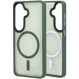 Mobiparts Hardcover Samsung Galaxy S26 MagSafe Hoesje Hardcase Backcover - Satin Green