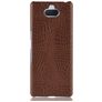 Mobigear Croco Sony Xperia 10 Plus Hoesje Hardcase Backcover - Bruin
