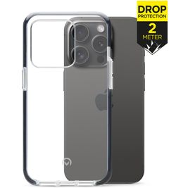 Mobilize Shatterproof iPhone 15 Pro Hoesje Hardcase Backcover Shockproof - Transparant / Zwart
