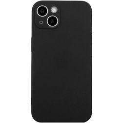Mobigear Colors iPhone 15 Hoesje Flexibel TPU Backcover - Zwart