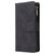 Mobigear Zipper Samsung Galaxy A41 Hoesje Bookcase Portemonnee - Zwart