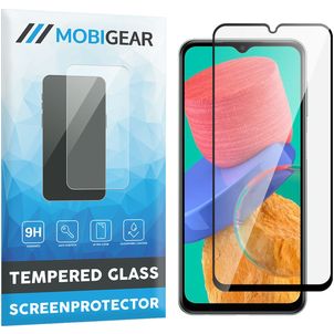 Mobigear Premium Samsung Galaxy M33 Glazen Screenprotector - Case Friendly - Zwart