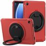 Mobigear RingGuard Samsung Galaxy Tab A9 Plus (2023) Hoes Hard kunststof / Siliconen Backcover + Standaard - Rood