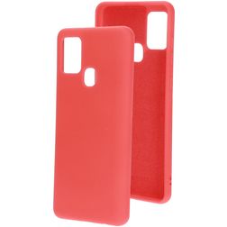 Mobiparts Samsung Galaxy A21s Siliconen Hoesje Backcover - Scarlet Red