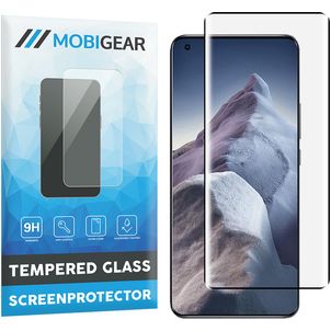 Mobigear Premium Xiaomi Mi 11 Ultra Glazen Screenprotector - Case Friendly - Zwart