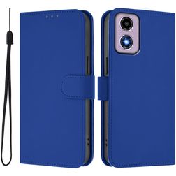 Mobigear Urban Wallet Motorola Moto G04 Hoesje Bookcase Portemonnee - Donkerblauw