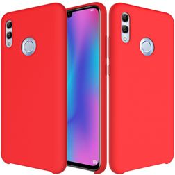 Mobigear Rubber Touch HONOR 10 Lite Siliconen Hoesje Backcover - Rood