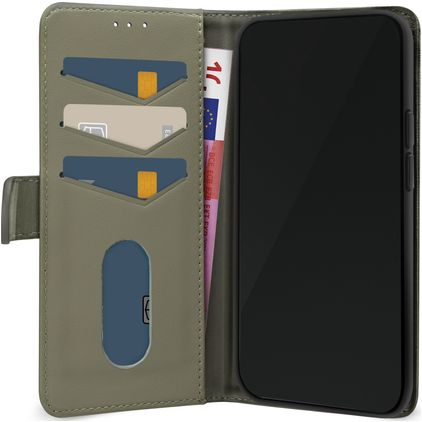 Mobilize Premium Gelly Wallet iPhone 12 Pro Hoesje Bookcase Portemonnee - Groen