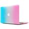 Mobigear Rainbow Matte MacBook Pro 13 Inch (2012-2015) Hoes Hardshell Laptopcover MacBook Case - Blauw / Roze - Model A1425 / A1502