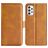 Mobigear Slim Magnet Samsung Galaxy A23 Hoesje Bookcase Portemonnee - Cognac