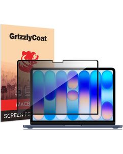 GrizzlyCoat MacBook Neo 13 Inch (2026) Screenprotector Privacy Folie - Case Friendly - Zwart