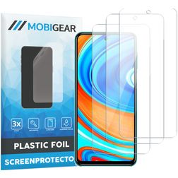 Mobigear Xiaomi Redmi Note 9 Pro Screenprotector Folie - Case Friendly (3-Pack)