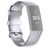 Mobigear Cross Siliconen Fitbit Charge 4 Bandje Gespsluiting - Zilver
