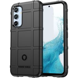 Mobigear Rugged Shield Samsung Galaxy A54 Hoesje Flexibel TPU Backcover Shockproof - Zwart