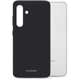 Mobilize Rubber Gelly Samsung Galaxy S24 FE Hoesje Flexibel TPU Backcover - Zwart
