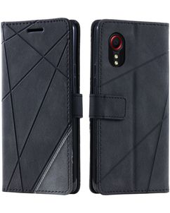 Mobigear Rhombus Samsung Galaxy Xcover 7 Hoesje Bookcase Portemonnee - Zwart