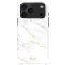 MIO iPhone 17 Pro MagSafe Hoesje Hardcase Backcover - White Marble
