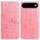 Mobigear Flowers iPhone Air Hoesje Bookcase Portemonnee - Roze