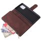 Mobigear Zipper Samsung Galaxy S10 Lite Hoesje Bookcase Portemonnee - Bruin
