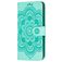 Mobigear Mandala Motorola One Hyper Hoesje Bookcase Portemonnee - Turquoise