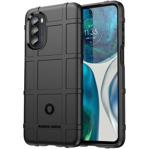 Mobigear Rugged Shield Motorola Moto G82 Hoesje Flexibel TPU Backcover Shockproof - Zwart