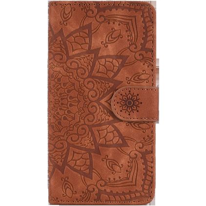 Mobigear Mandala Xiaomi Mi A3 Hoesje Bookcase Portemonnee - Bruin