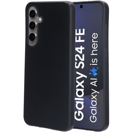 Mobiparts Classic Samsung Galaxy S24 FE Hoesje Flexibel TPU Backcover - Zwart