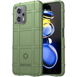 Mobigear Rugged Shield POCO X4 GT Hoesje Flexibel TPU Backcover Shockproof - Groen