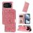 Mobigear Sunflower iPhone 17 Pro Hoesje Bookcase Portemonnee - Roze