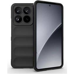 Mobigear Bumpy Xiaomi 15 Pro Hoesje Flexibel TPU Backcover - Zwart
