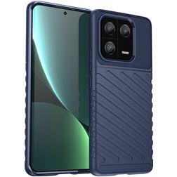 Mobigear Groove Xiaomi 13 Pro Hoesje Flexibel TPU Backcover - Blauw