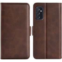 Mobigear Slim Magnet Samsung Galaxy M52 Hoesje Bookcase Portemonnee - Bruin Mobigear Slim Magnet Samsung Galaxy M52 Hoesje Bookcase Portemonnee - Bruin
